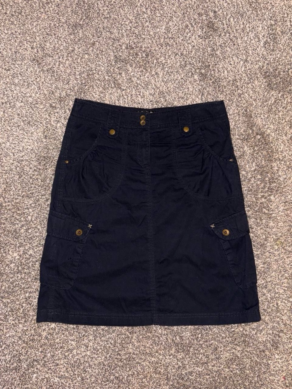 Y2K grunge black skirt